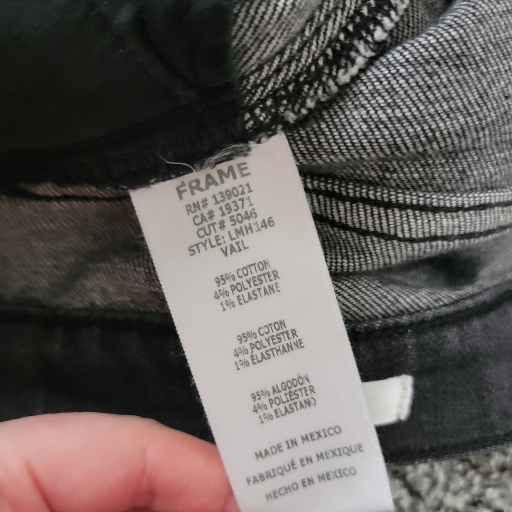 NWT FRAME l'homme slim mid rise in vail grey - Picture 5 of 5